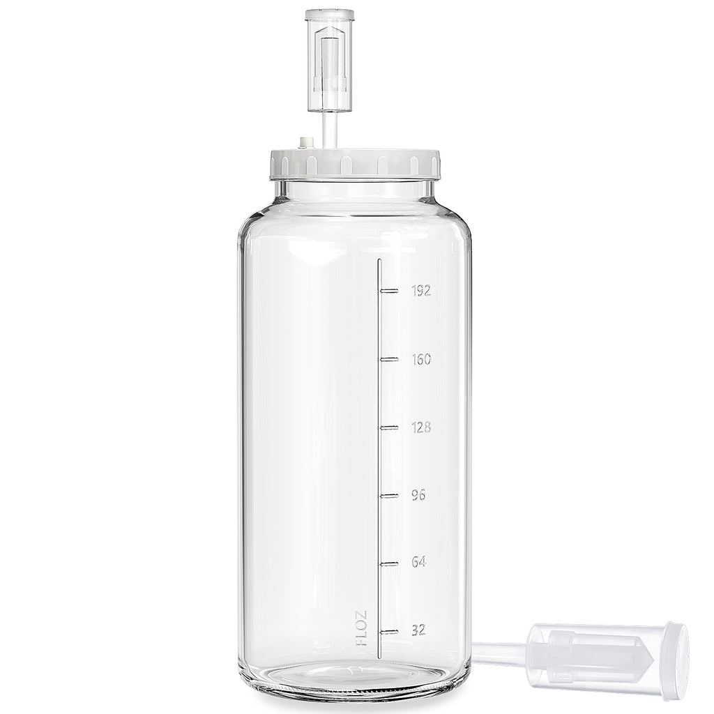 Qianfenie 1 Pc 2 Gallon Super Large Fermentation Jar with 2 Airlocks & Airtight Lid