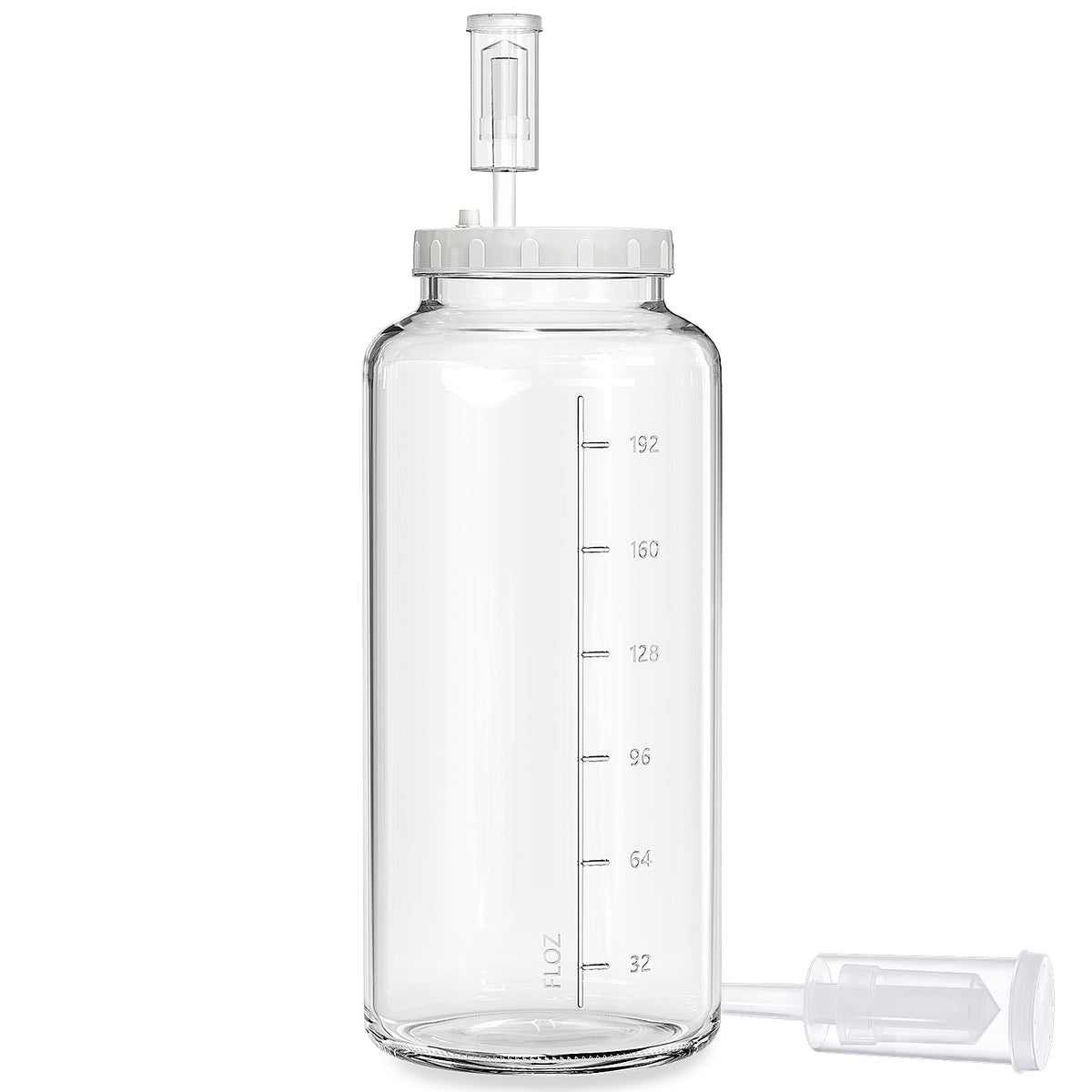Qianfenie 1 Pc 2 Gallon Super Large Fermentation Jar with 2 Airlocks & Airtight Lid
